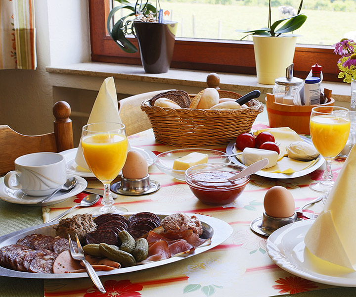 Genießen und Entspannen Sie bei einem leckeren Frühstück auf dem Hof Kilbe in Bad Berleburg